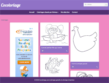 Tablet Screenshot of cocoloriage.com